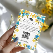 ブルー・イエローフローラ大学基金の卒業 エンクロージャーカード