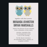 ブルー&イエローフールデザイン結婚式招待状 招待状<br><div class="desc">美しスタイリッシュい結婚式招待状 – あなたの特別な日に最適！</div>