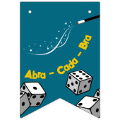 ブルー&イエローマジカルハッピーバースデー バンティングフラッグ (第1の旗)