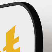 ブルー&イエロー最高のパパエバーゲーマーパパファーザーズデー ピックルボールラケット (左詳細)