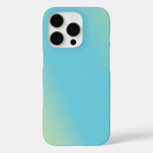 ブルー イエロー グリーン グラデーション Case-Mate iPhoneケース (裏面)