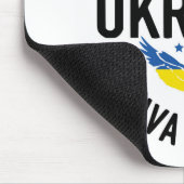 ブルー&イエローIがウクライナと共に立つ マウスパッド (コーナー)