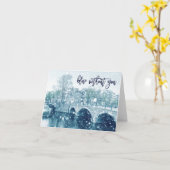 ブルー・ウィズ・ユー カード (黄色い花)