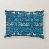 ブルー ウィリアム モリス アート バード ピロー (裏面)