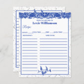 ブルー ウィロー フロム キッチン オブ ブルー＆ホワイト カスタム (正面/裏面)