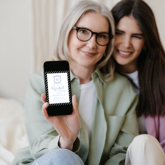 ブルー ウェッジウッド モノグラム クレスト グランミレニアル 招待状