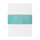 ブルー  ウォーターカラー | 結婚式招待状 ベリーバンド 招待状ベリーバンド (裏面例)