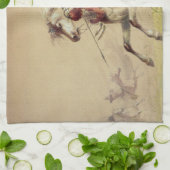 『ブルー・ウォーター・クリークの戦い』（アルフレッド・ジェイコブ・ミラー画） キッチンタオル (折り畳み)