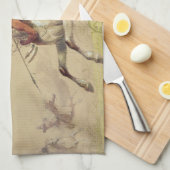 『ブルー・ウォーター・クリークの戦い』（アルフレッド・ジェイコブ・ミラー画） キッチンタオル (四つ折り)