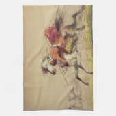 『ブルー・ウォーター・クリークの戦い』（アルフレッド・ジェイコブ・ミラー画） キッチンタオル (縦)