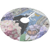 ブルー・エレガント・ウーマン・フローラル・ファンシー・ガウン ブラッシュドポリエステルツリースカート (アングル)