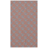 ブルー&オレンジフローラルパターはっきりしたンかわいいボホシック テーブルクロス (正面)