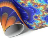 ブルー、オレンジ、イエローの誕生日 ラッピングペーパー (ロールコーナー)