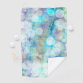 ブルー、オレンジ、イエロー、ホワイト抽象芸術アート ゴルフタオル (インサイチュ)