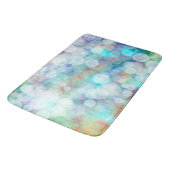 ブルー、オレンジ、イエロー、ホワイト抽象芸術アート バスマット (アングル)