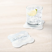 ブルー オン クラウド ナイン エレガント ブライダル シャワー パーティ ペーパーコースター (インサイチュ)