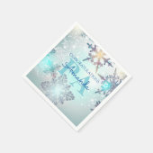 ブルー オーダーメイド 名前 PA 卒業 スタンダードカクテルナプキン (角)