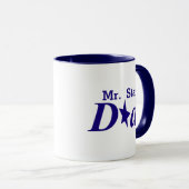 ブルー オーダーメイド Mr. Star Dad マグカップ (正面右)