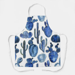 ブルー カクタス ゴールド デザート チック NAME トラベル サウスウエスト エプロン