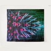 ブルー・カクタス タペストリー (正面(横))