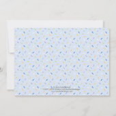 ブルー カップケーキ スプリンクル ベイビー スプリンクル インビテーション (裏面)