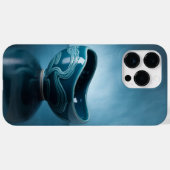ブルー カップ ケース Case-Mate iPhoneケース (裏面 (横))