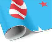 ブルー&キャンディーケンビープリント ラッピングペーパー (ロールコーナー)