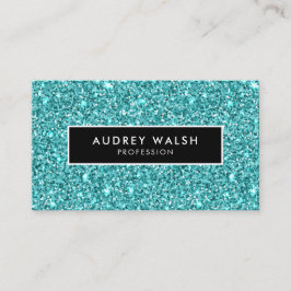 ブルー·グガーリーラム·グリッター·アンド·ブラック 名刺