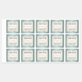 ブルー・グリッター・アンド・ホワイト ラベル (シート)