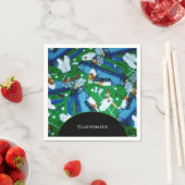 ブルー&グリーンゴルフ スタンダードカクテルナプキン (インサイチュ)