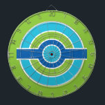 ブルー/グリーンサークルカスタムダーツボード ダーツボード<br><div class="desc">自分の文字/画像をもし追加する。このデザインの他のアイテムについては、ストアを参照。</div>