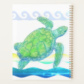 ブルー&グリーンシータートル プランナー手帳 (裏面)