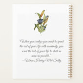 ブルー&グリーントロピカルウェディングプランナーノート プランナー手帳 (裏面)