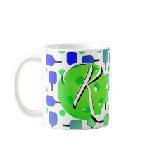 ブルー&グリーンピックボールパドルグリーンパーソナライズされた