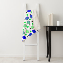 ブルー&グリーンピックボールパドルグリーンピックボール シェルパブランケット