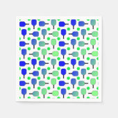 ブルー&グリーンピックボールパドルグリーンピックボール スタンダードカクテルナプキン (正面)