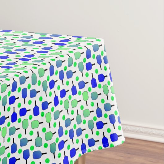 ブルー&グリーンピックボールパドルグリーンピックボール テーブルクロス (インサイチュ)