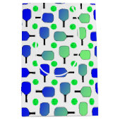 ブルー&グリーンピックボールパドルグリーンピックボール ミディアムペーパーバッグ (正面)