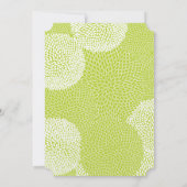 ブルー&グリーンフローラ結婚菊 招待状 (裏面)