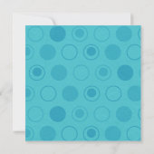 ブルー&グリーンモンキーおもしろいフォト誕生日招待状 招待状 (裏面)