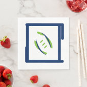 ブルー&グリーンルウンチョンナプキンズ スタンダードランチョンナプキン (インサイチュ)