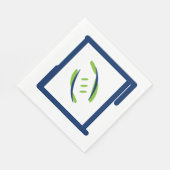 ブルー&グリーンルウンチョンナプキンズ スタンダードランチョンナプキン (角)