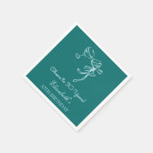 ブルー&グリーン応援30年誕生日ナプキンス スタンダードカクテルナプキン (角)