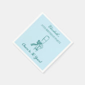 ブルー&グリーン応援30年誕生日ナプキンス スタンダードカクテルナプキン (角)