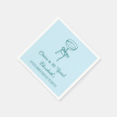 ブルー&グリーン応援30年誕生日ナプキンス スタンダードカクテルナプキン (角)