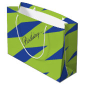 ブルー&グリーン抱き枕 ラージペーパーバッグ (裏面アングル)