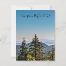 ブルー&グリーン自然山景色の森