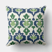 ブルー&グリーン装飾用クッション クッション (裏面)