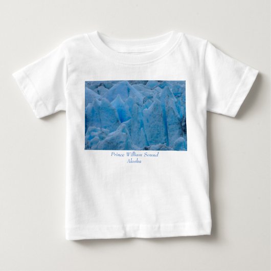 ブルー グレイシャー ベビーTシャツ (正面)
