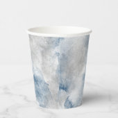 ブルー&グレーウィンターウォーターカ結婚ラーズ紙カップ 紙コップ (右)